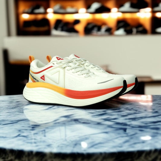 A1ET49327H-Z467 TRAINING/ RUNNING SHOES- WHITE / RED