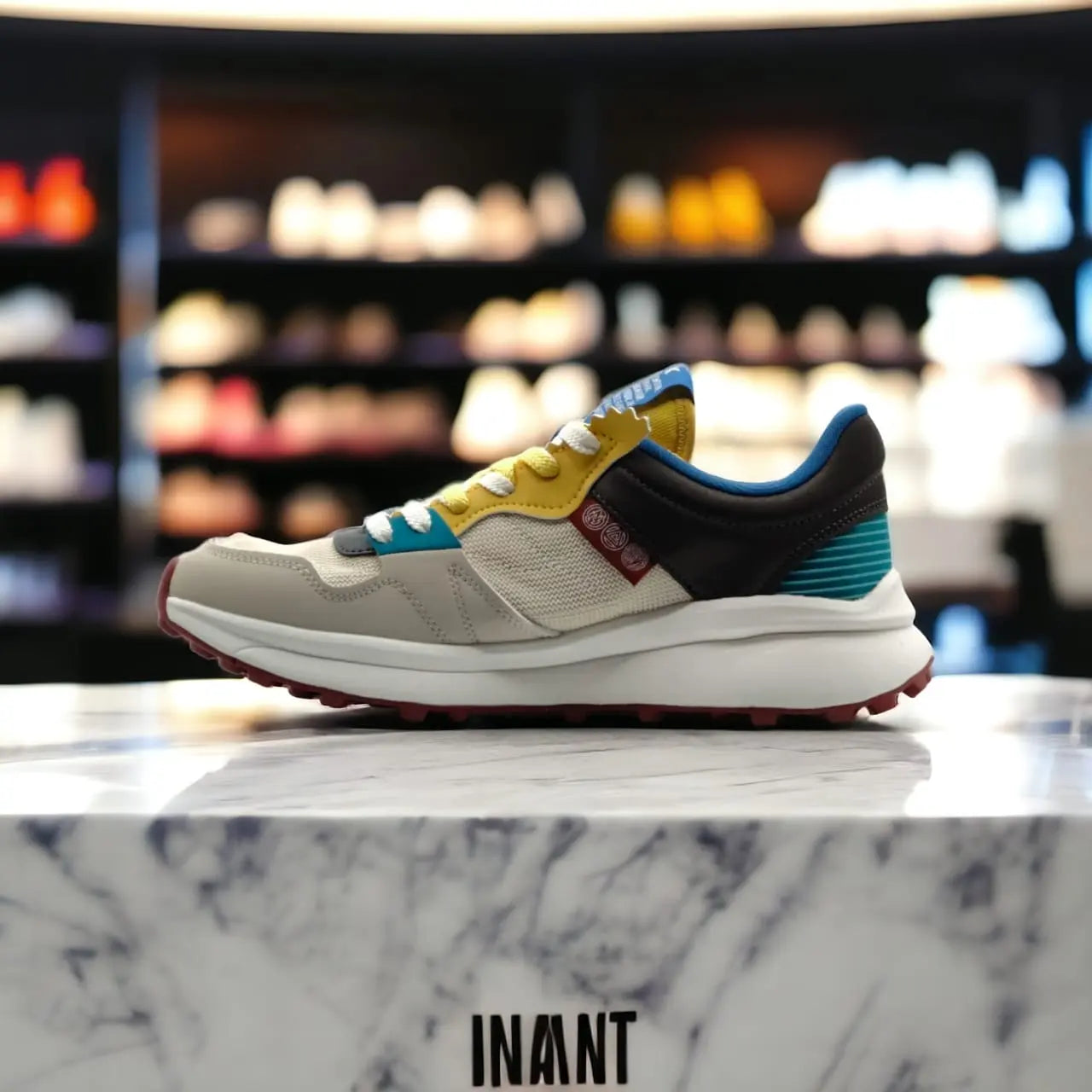 AE323207E  FASHION CASUAL FOO OFF WHITE/ DK.GREY - 213.PEAK