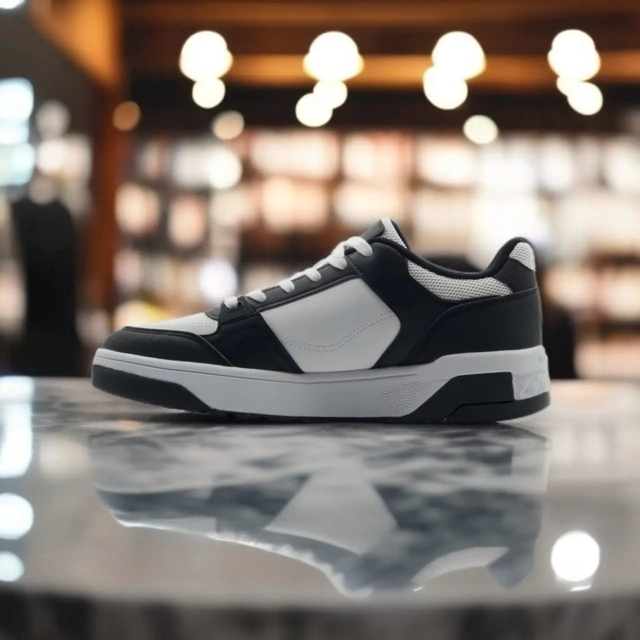 ET41397B-1020	FASHION CULTURE SHOES	WHITE / BLACK - 213.PEAK