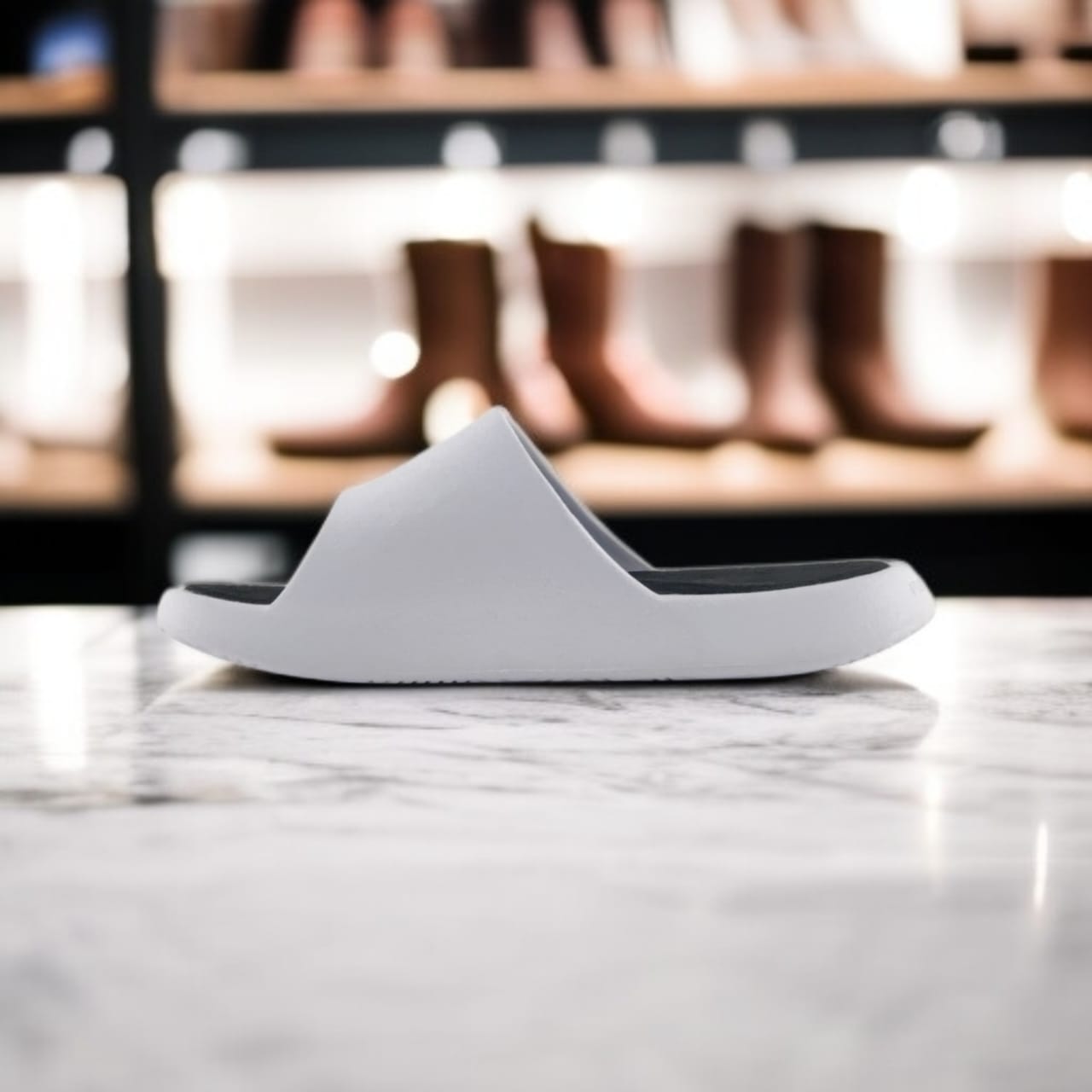 A1E92037L	Slippers	WHITE /BLACK