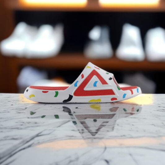 A1ET13587L-1060	SLIPPERS WHITE /RED