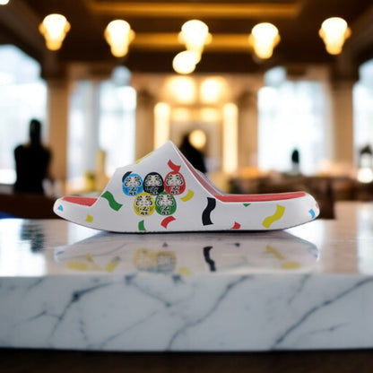 A1ET13587L-1060	SLIPPERS WHITE /RED