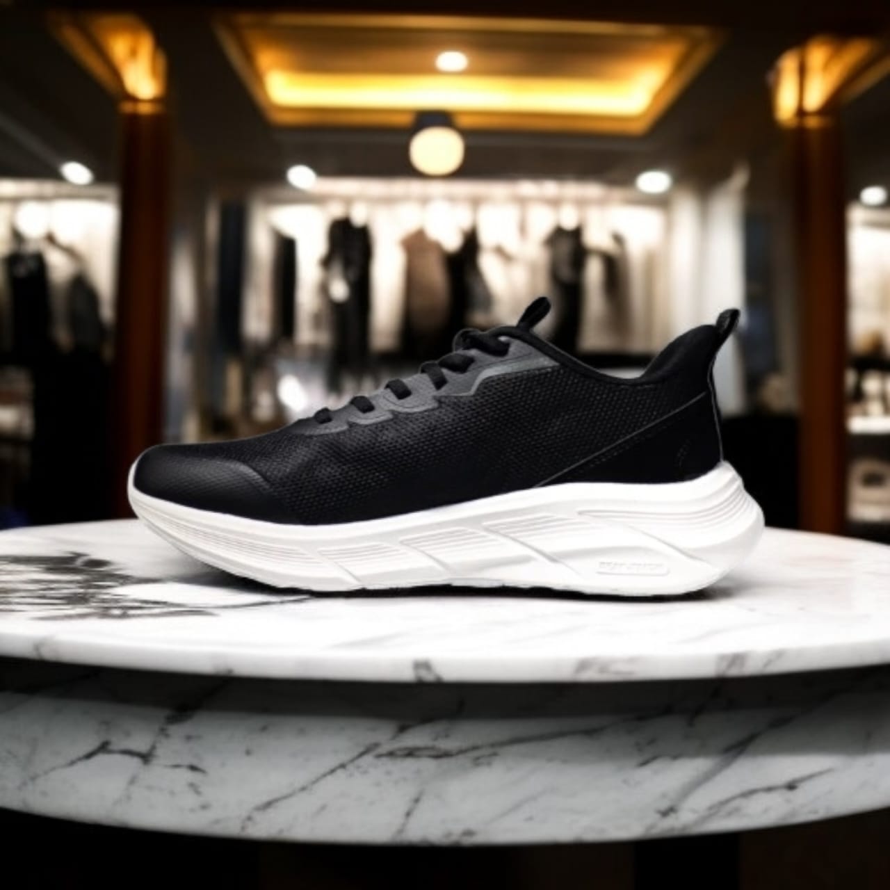 A1EXT52227H-Z497 SPORTS  SHOES-BLACK  / MILKY WHITE